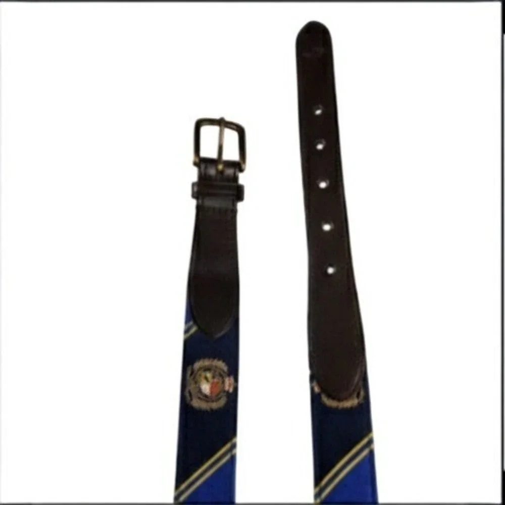 Ralph Lauren Boys Crest Webbed Belt Medium M‎ Youth Women XS Unisex New